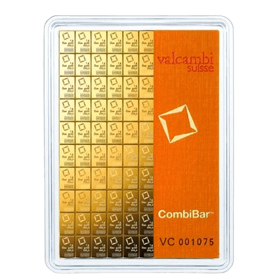 Valcambi 100 x 1 gram goud CombiBar